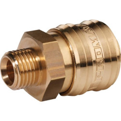 Air coupling brass male 3/8` SM30