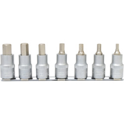 1/2` Bit socket set hexagon  short  7 pcs
